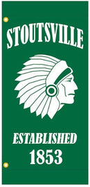 18x38 in Sunbrella Village of Stoutsville, Ohio Avenue Banners - The Flag Lady