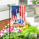 250th Anniversary America The Beautiful Moire Garden Flag - The Flag Lady
