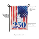 250th Anniversary America The Beautiful Moire Garden Flag - The Flag Lady