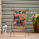 250th Anniversary Cannons Burlap Garden Flag - The Flag Lady