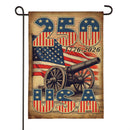 250th Anniversary Cannons Burlap Garden Flag - The Flag Lady