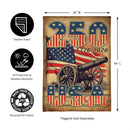 250th Anniversary Cannons Burlap House Flag - The Flag Lady
