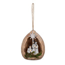 3.75 in Wooden Nativity Ornament - The Flag Lady