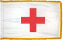 4x6 ft Sewn American Red Cross Flag w/Fringe - The Flag Lady