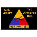 8x12 ft US Army 1st Armored Division Flag - Terry Piland - The Flag Lady