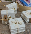 Marble Coasters - Heart - Set of 4