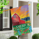 America the Beautiful Flag - The Flag Lady