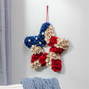 American Classic Wreath Wood Curl Patriotic Star, 19" - The Flag Lady