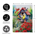 Americana Songbirds Garden Suede Garden Flag - The Flag Lady