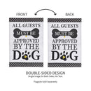 Approved by the Dog Garden Applique Garden Flag - The Flag Lady