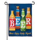 B.E.E.R Suede Garden Flag - The Flag Lady