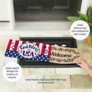 Bless The USA Bow Sassafras Switch Mat - The Flag Lady