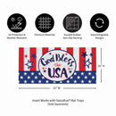 Bless The USA Bow Sassafras Switch Mat - The Flag Lady