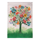 Blooming Tree of Life Burlap Garden Flag - The Flag Lady