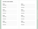 Eucalyptus Internet Address & Password Logbook - The Flag Lady