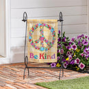 Floral Be Kind Suede Garden Flag - The Flag Lady