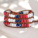 Freedom Light Wrap Bracelet Fourth of July - The Flag Lady