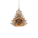 Holy Family in Creche Ornament - The Flag Lady