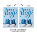 It's a Boy Blue Suede Garden Flag - The Flag Lady