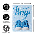 It's a Boy Blue Suede Garden Flag - The Flag Lady