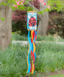 Ladybug with Daisies Windsock - The Flag Lady