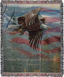 May Freedom Forever Fly Tapestry Throw Blanket - The Flag Lady