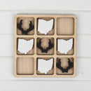 Ohio Tic Tac Toe Board with Antlers - The Flag Lady
