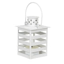 Patriotic Striped Lantern w/ LED Candle - The Flag Lady