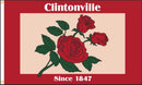 Printed Clintonville Roses Flag - The Flag Lady