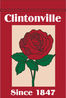 Printed Clintonville Roses Garden Flag - The Flag Lady