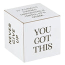 Quote Cube - Encouragement - The Flag Lady