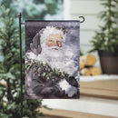 Santa in the Winter Lustre Garden Flag - The Flag Lady