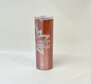 She Laughs Without Fear Metal Tumbler - The Flag Lady