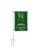 St. Patrick's Day Leprechaun Boots Garden Flag - The Flag Lady