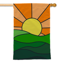 Stained Glass Sunset Flags - The Flag Lady