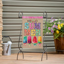 Summer Popsicle Burlap Garden Flag - The Flag Lady