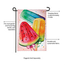 Summer Treats Burlap Garden Flag - The Flag Lady