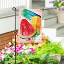 Summer Treats Burlap Garden Flag - The Flag Lady