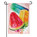 Summer Treats Burlap Garden Flag - The Flag Lady