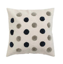 Tufted Pillow w/ Dots & Chambray Back, Poly Fill (20") - The Flag Lady