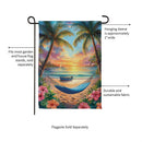 View Of Paradise Suede Garden Flag - The Flag Lady