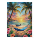 View Of Paradise Suede Garden Flag - The Flag Lady