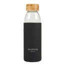 Water Bottle with Bamboo Lid - Be Strong - The Flag Lady