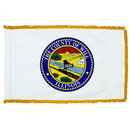 Will County Illinois Flag - 3x5ft Indoor w/Fringe - The Flag Lady