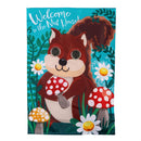 Winky Blinky Nutty Squirrel Applique Lighted Garden Flag - The Flag Lady