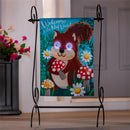 Winky Blinky Nutty Squirrel Applique Lighted Garden Flag - The Flag Lady
