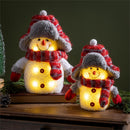 Woodland Storybook LED Snowman (Set of 2) - The Flag Lady